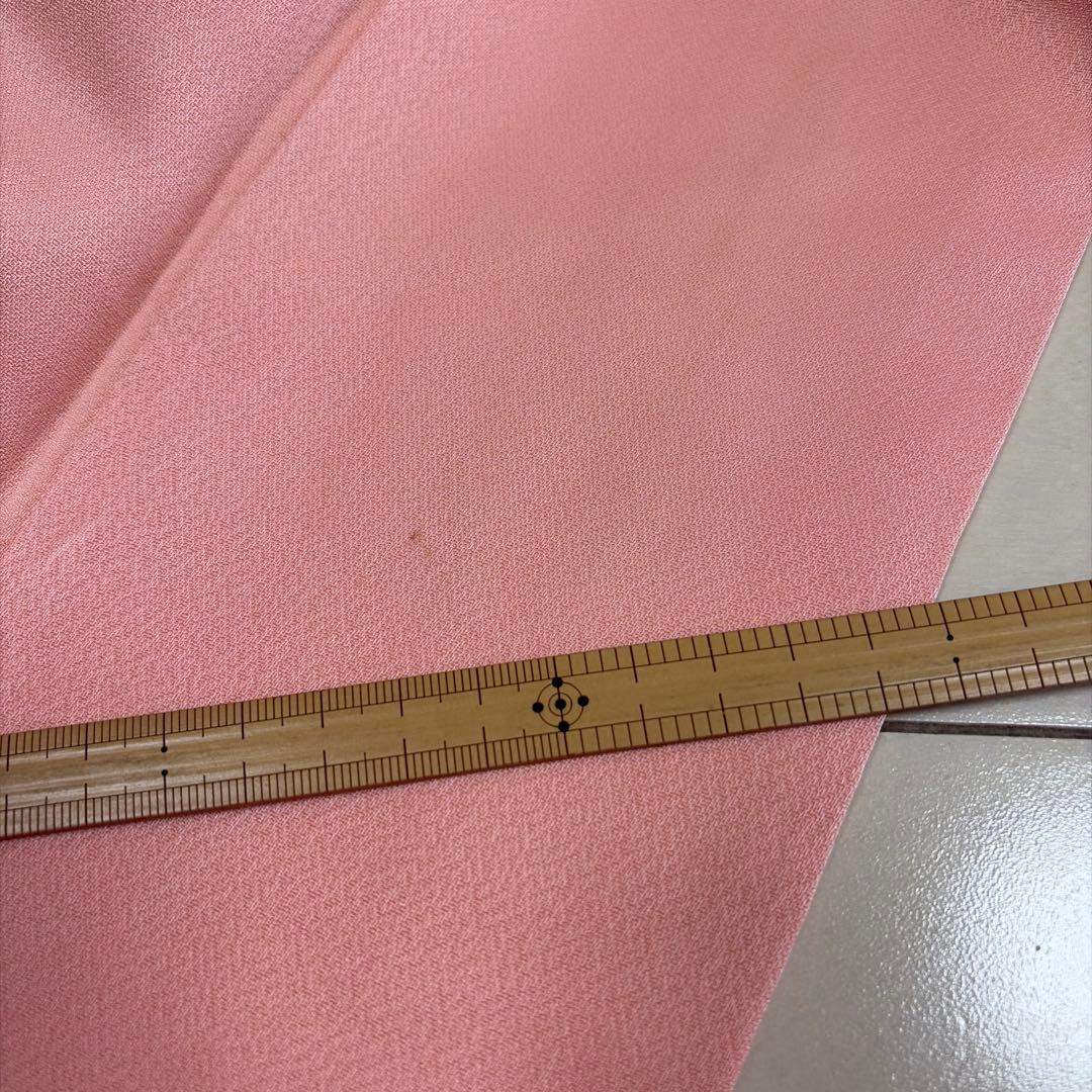 ■E5322■美品■正絹■珊瑚色 藤に花尽くし　袷　振袖■丈165　裄64.5