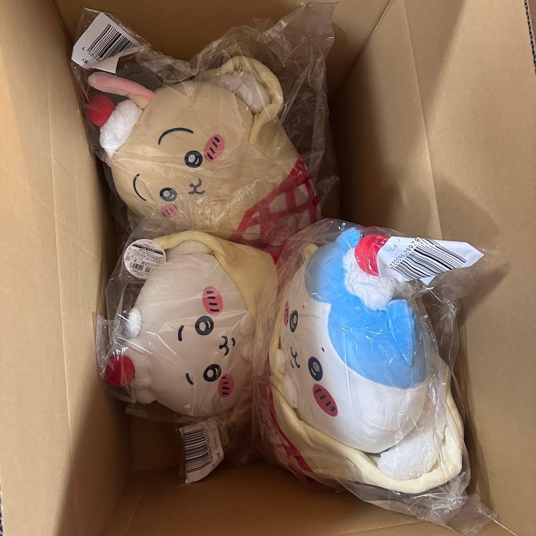 ちいかわ　くじ　クレープ　A賞　ハチワレ　うさぎ　3点セット