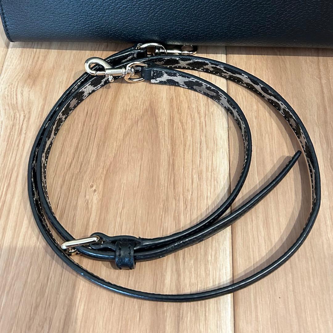 【美品】kate spade トートバッグ　レオパード　ヒョウ柄　ケイトスペード