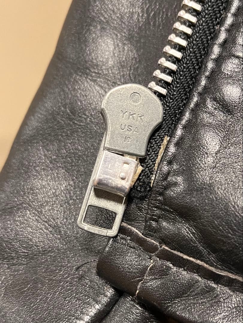 バ*サ様 ショット　ボア　ライナー付き　652 襟付　シングル　ライダース　アメ