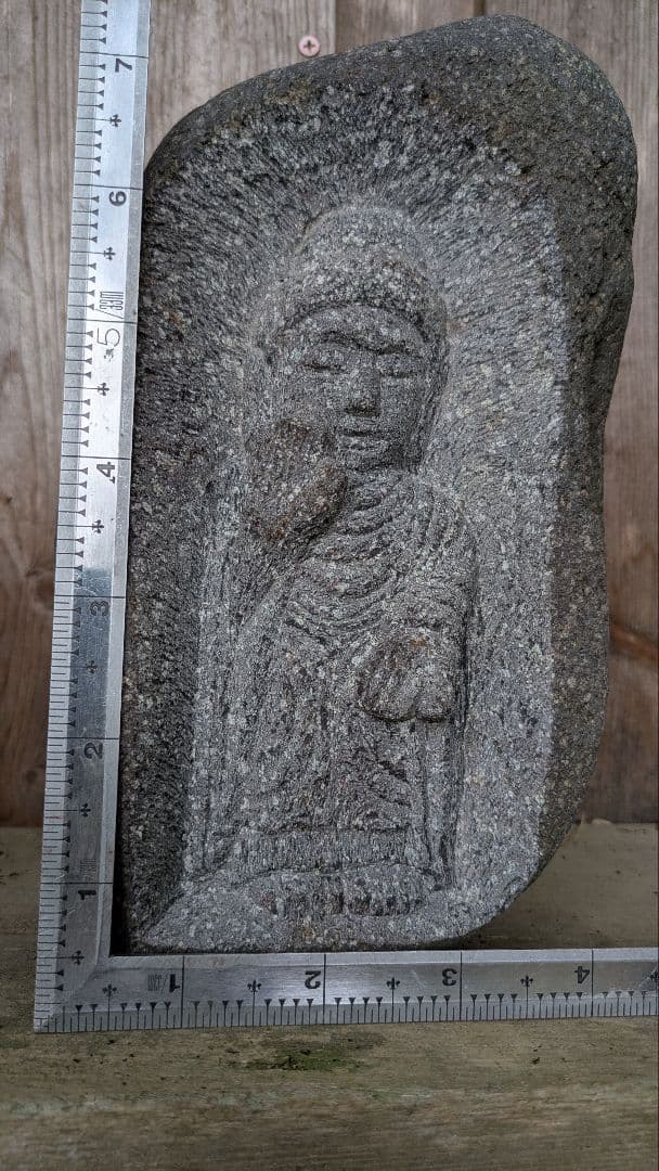 お釈迦様、石仏、釈迦如来、日本人彫刻、倉田辰彦作