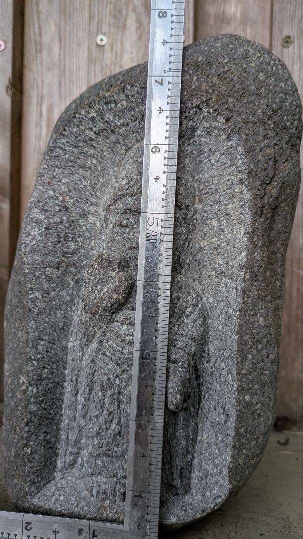 お釈迦様、石仏、釈迦如来、日本人彫刻、倉田辰彦作