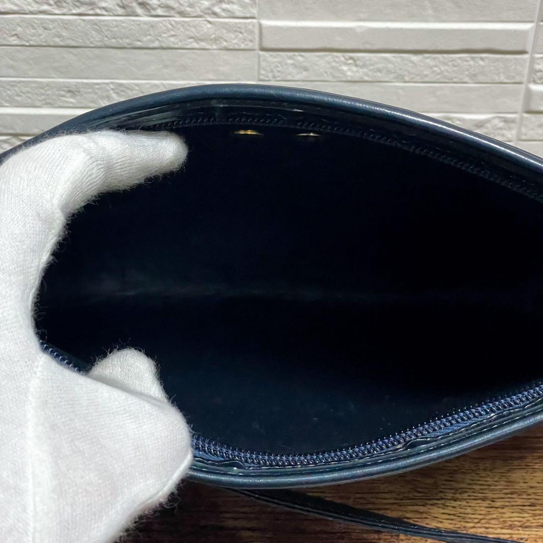 ディオール トロッター キャンバス × レザー ショルダー バッグ ポーチ