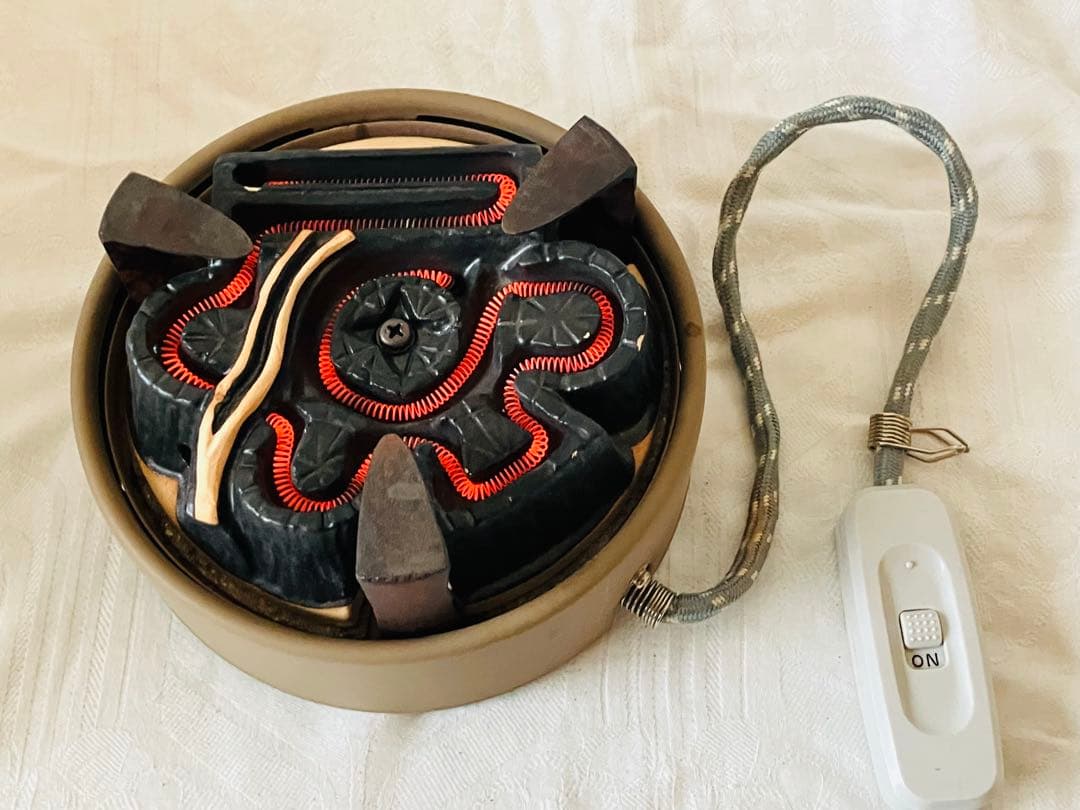 火鉢　電熱器　風炉　野々田電熱器　茶道具　お点前