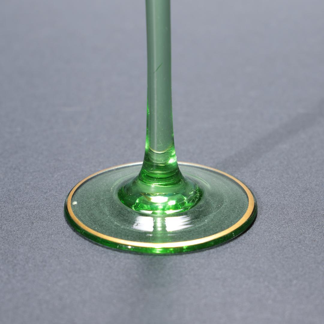 【美品】アンティークグラス　リキュール　花　オブジェ　花びら　R1343ダI