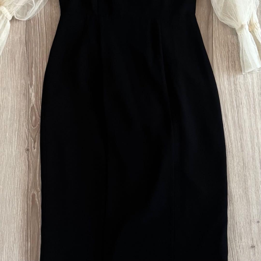 atlo ワンピース ドレス チュール オフショルダー フォーマル Mサイズ