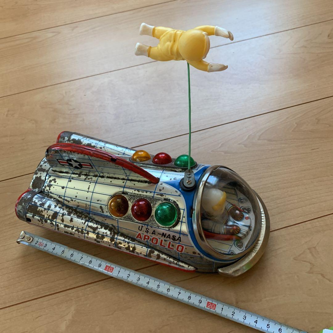 【昭和30年代】昔のマスダヤ　ブリキ　U.S.A.-NASA APOLLO箱無し