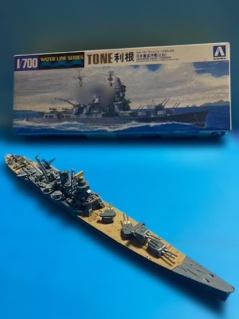 1/700 日本海軍航空巡洋艦＝利根、筑摩　プラモ作り完成品含む究極セット