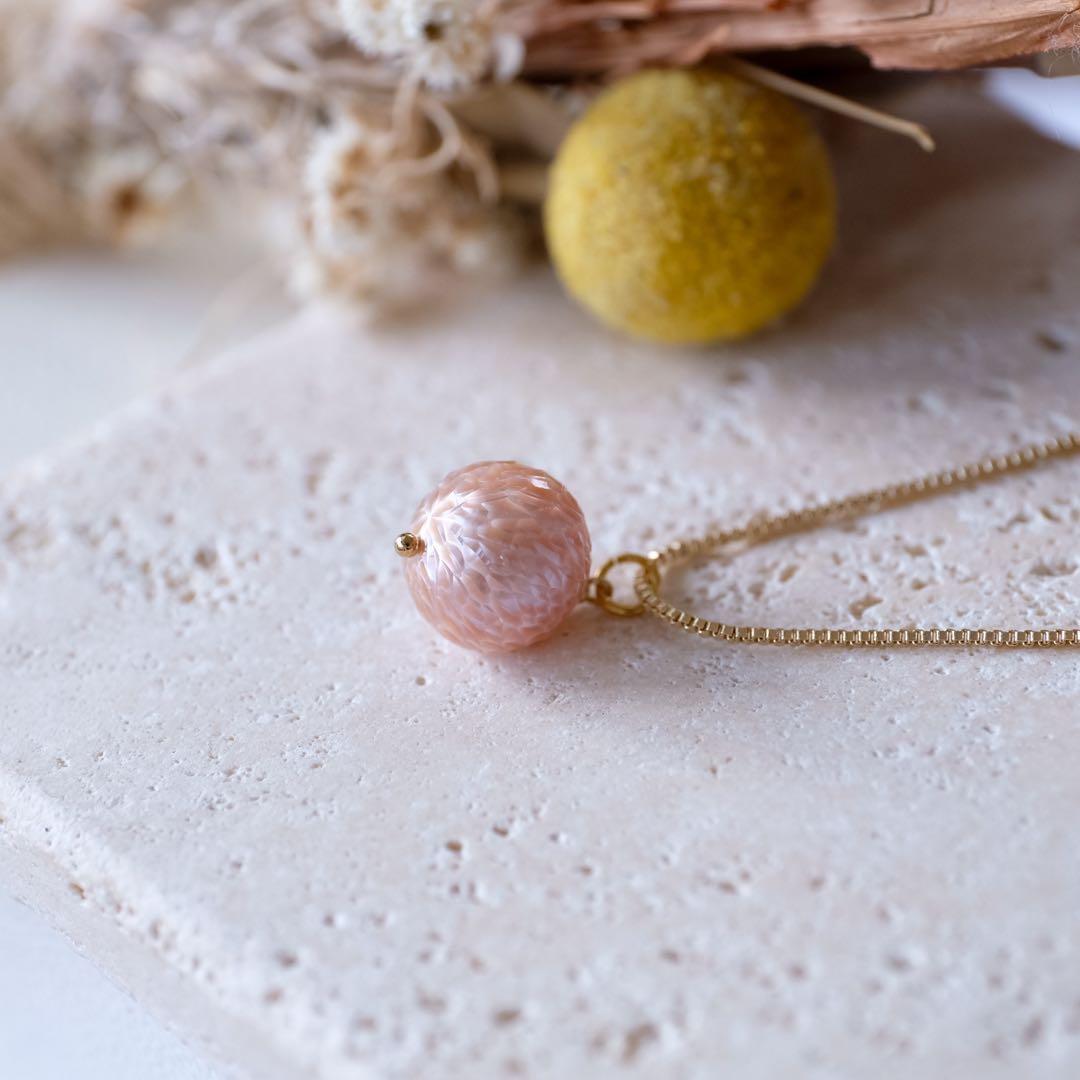 Kaya ♦︎14kgfピーチピンクドラゴンスケールカービングPT