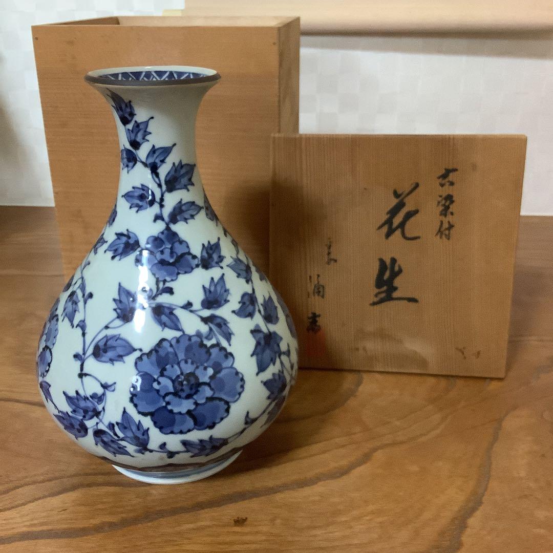 花瓶　古染付「花生」