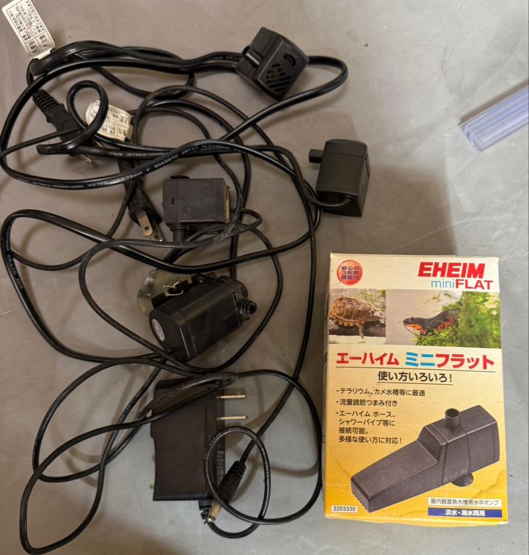 オーバーフロー水槽[60㎝]＋水槽台＋アクアリウム必需品多数 引取り限定 宮城県