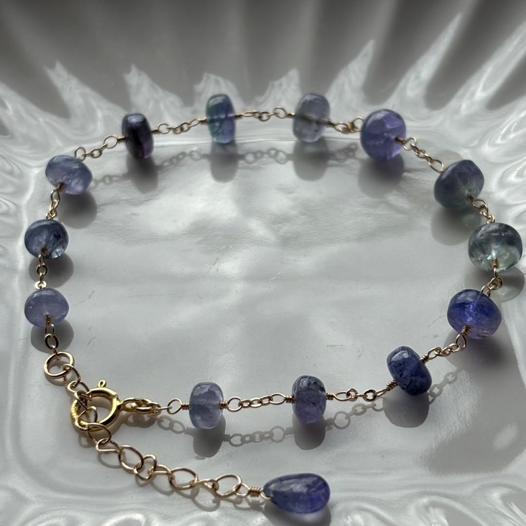 【専用です】タンザナイト＆アコヤ真珠✴︎14kgfブレスレットB176（再販）・他