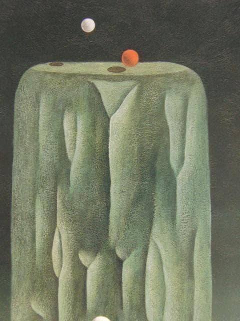 よしだ茂、古代聖地、希少画集画、新品高級額・額装付、状態良好