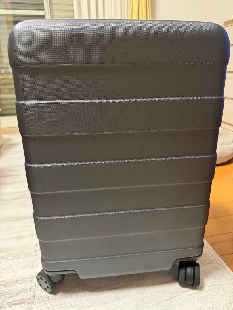 無印 キャリーバーの高さを自由に調節できるハードキャリーケース36Ｌダークグレー