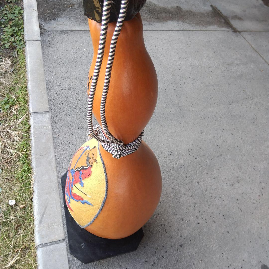 瓢箪、木彫、工芸品、アート、縁起物、正月、インテリア、置物、骨董、伝統工芸品