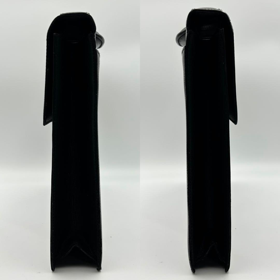 希少✨ ロエベ ビジネスバッグ ブリーフケース アナグラム ロゴ型押し シボ革