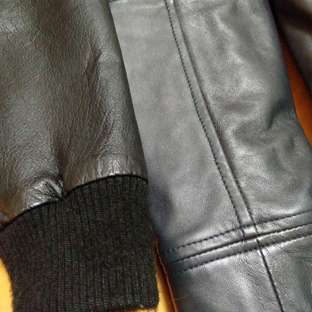 【新品】AKM　シングルライダース　レザージャケット　シープスキン　羊革