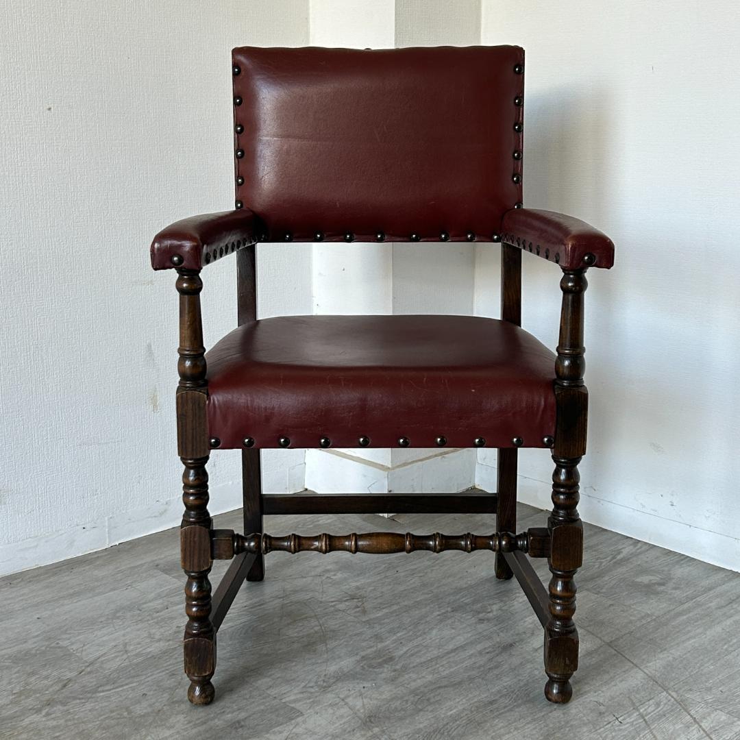 イギリス アンティーク家具 アーム チェア 1930年頃 858A