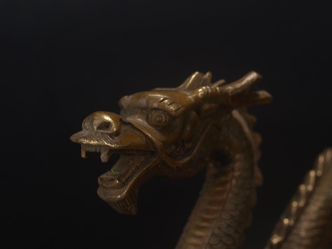 骨董市仕入れ　中国清時代の置物　ヤモリ　縁起物　骨董品 AK883A6-3