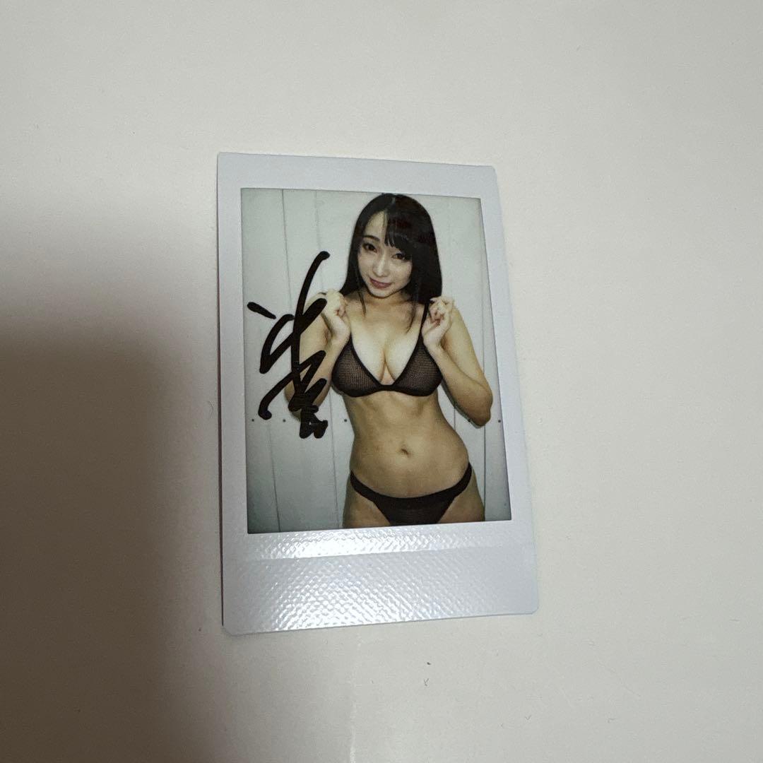 蓮実クレア　直筆サインチェキ　水着