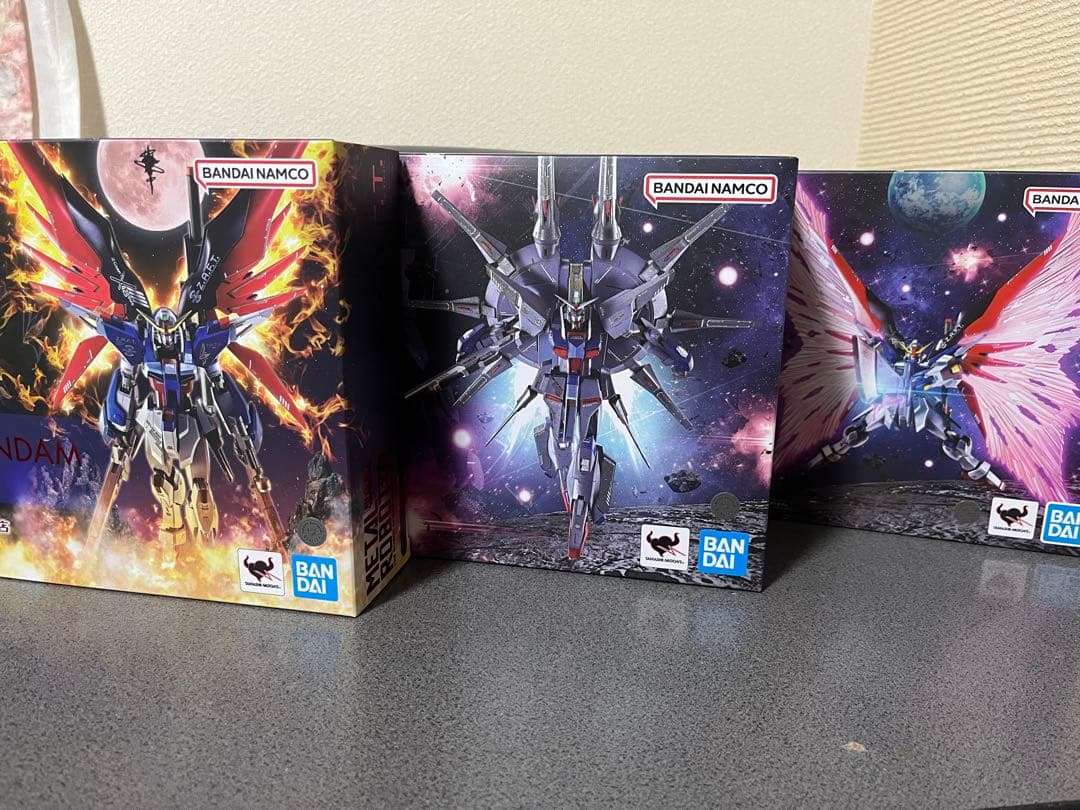 L ROBOT魂　デスティニーガンダム　レジェンドガンダム　光の翼セット