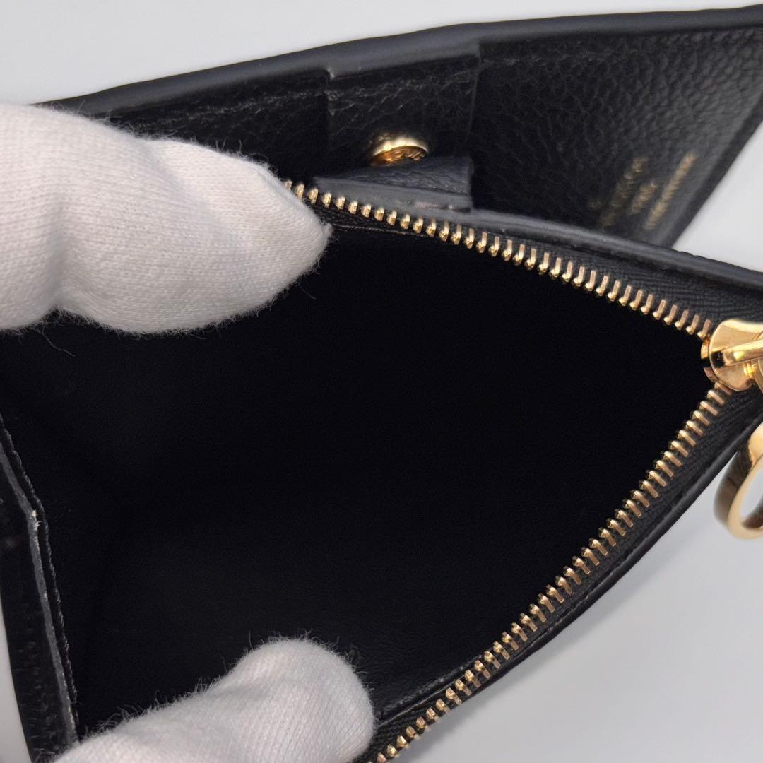 【美品】ルイヴィトン 財布 ポルトフォイユ リサ ノワール ブラック