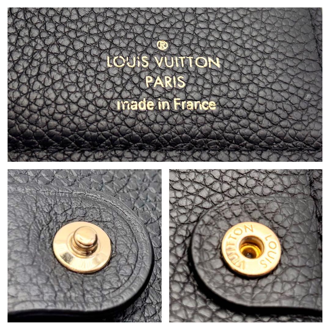 【美品】ルイヴィトン 財布 ポルトフォイユ リサ ノワール ブラック