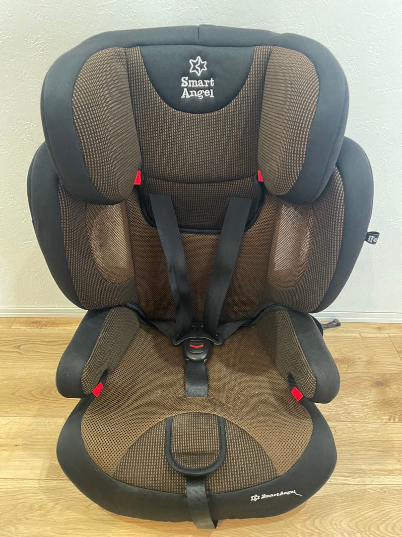 Smart Angel ジュニアシート ブラウン　ハーネスジュニアFIX