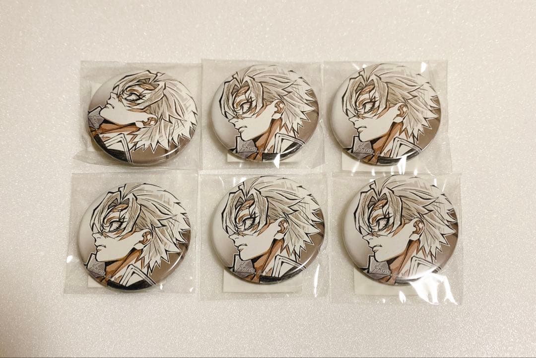 鬼滅の刃　柱描き下ろしWEBSHOPくじ　E賞缶バッジ　不死川実弥6個