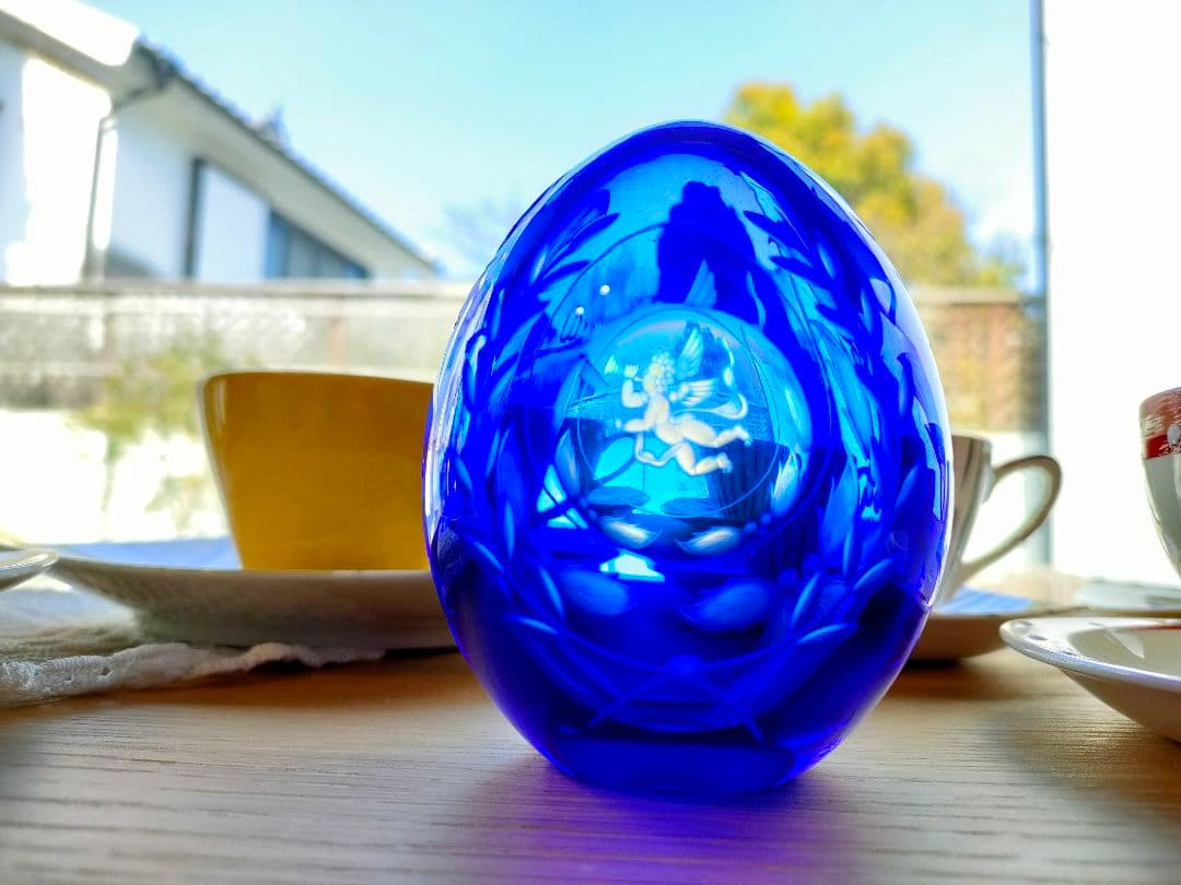 ロシア　faberge ファベルジェ　インペリアルクリスタルエッグ　カットガラス