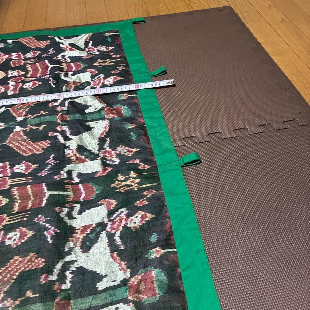 インドネシア領のイカット、織物タペストリー、装飾壁掛け大型約130x98