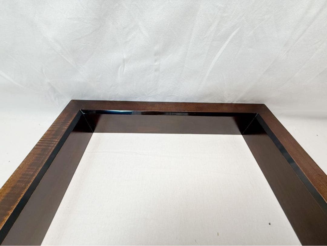 ほぼ未使用 茶道具 野々田式 組み立式 炉壇 L909 炉蓋付 吹漆 炉縁 紙箱