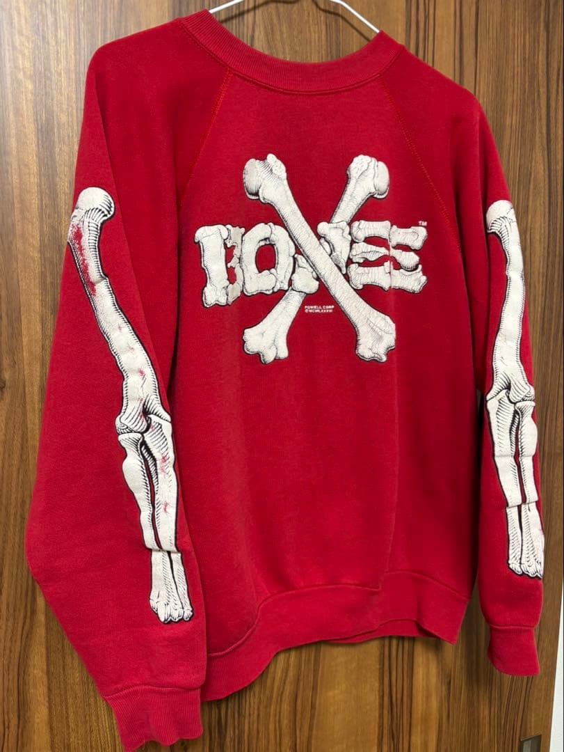 パウエル　80　powell　ヴィンテージ パウエルペラルタ　クロスボンズ袖プリ