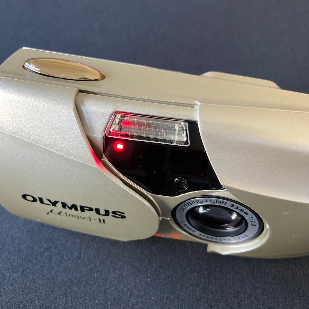 【美品】OLYMPUS MJU ⅱ ミュー2 フィルムカメラ