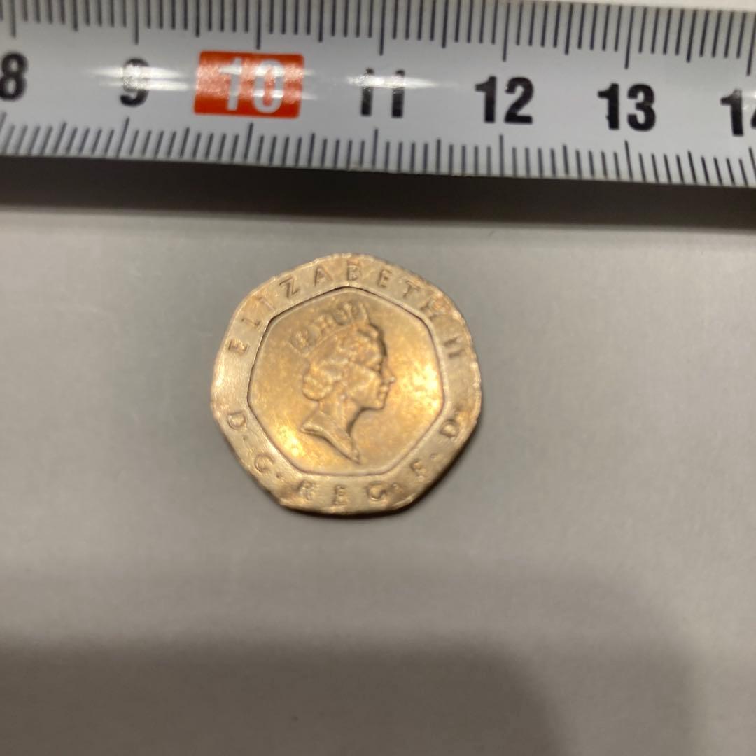 イギリス 1988年 20ペンス硬貨