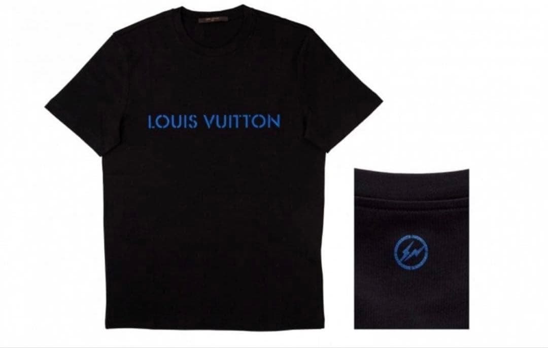 LOUIS VUITTON×fragment ブラック Tシャツ xxs