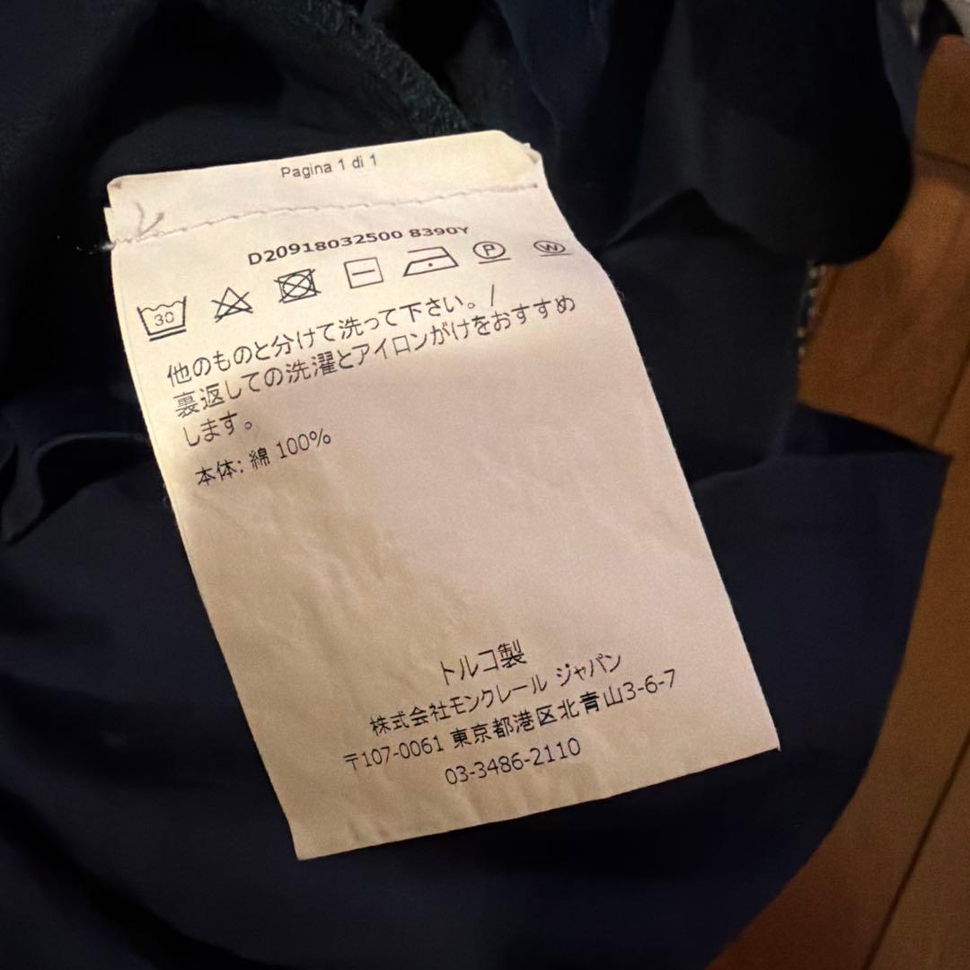 MONCLER ネイビー Tシャツ　Lサイズ