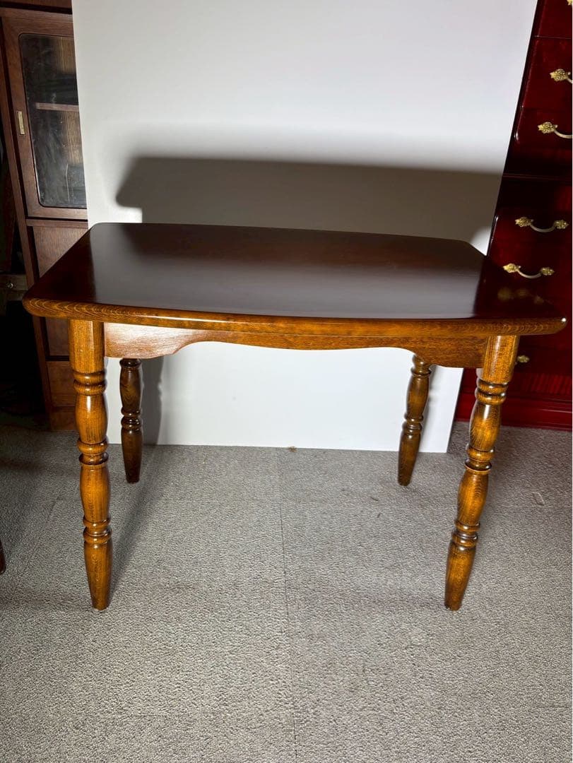 ヴィンテージ 木製サイドテーブル 英国カントリー調 昭和レトロ