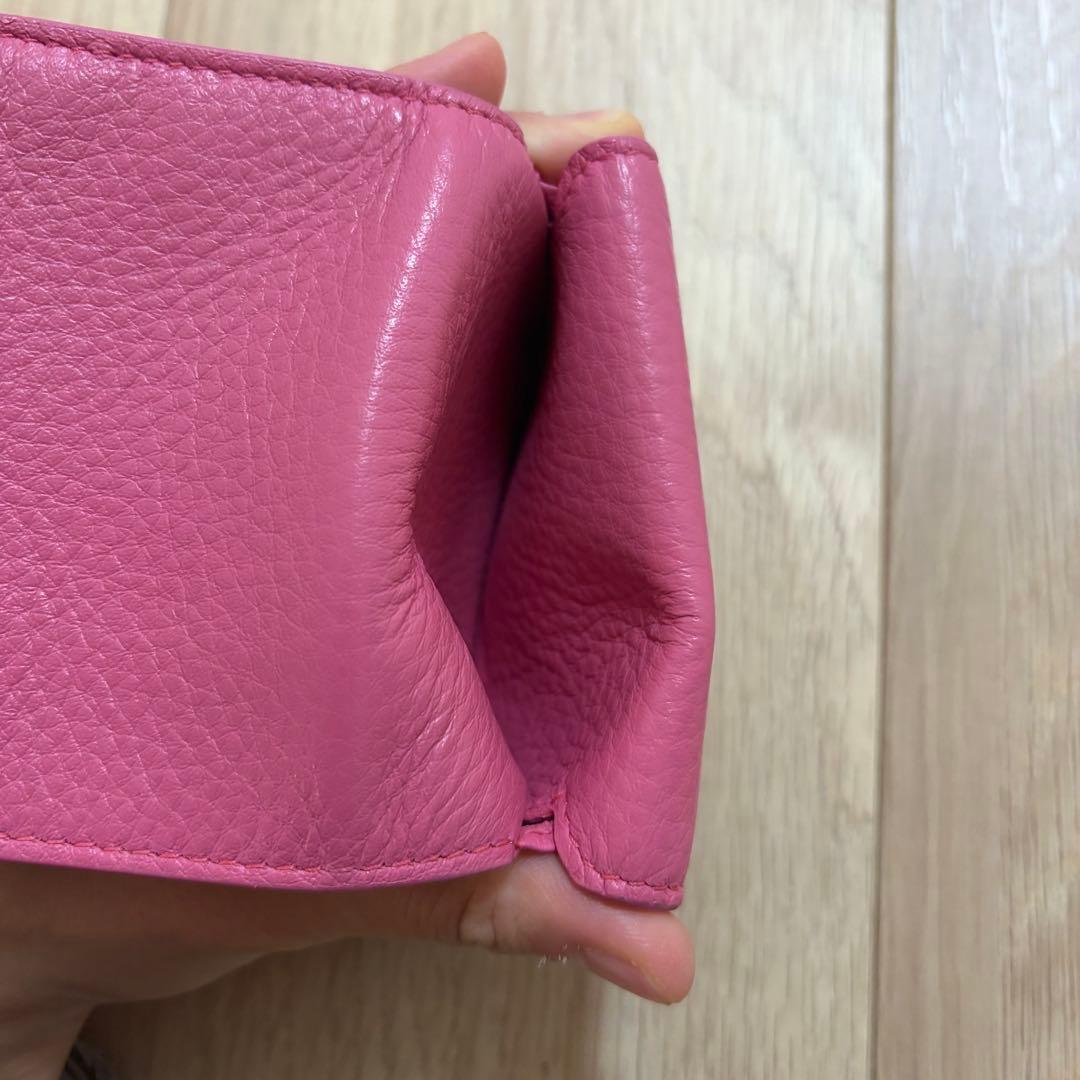 BALENCIAGA ペーパーミニウォレット　ピンク
