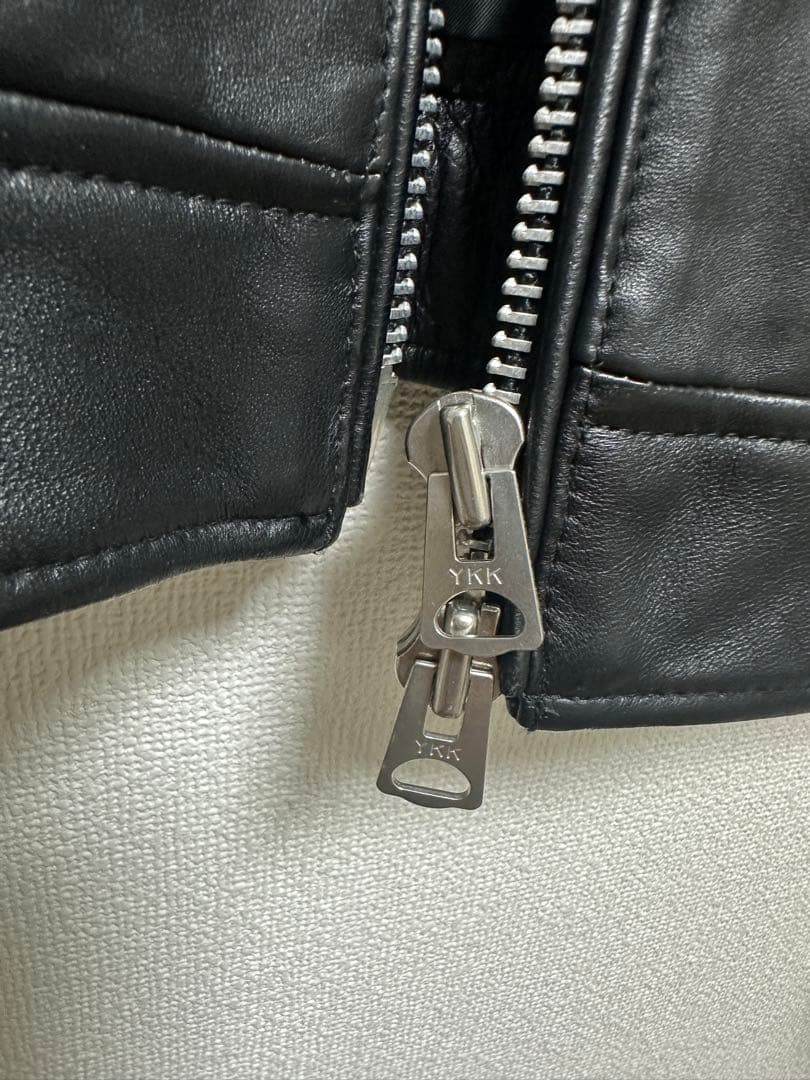 美品　BACK NUMBER ライダース ジャケット 羊革 ブラック　M