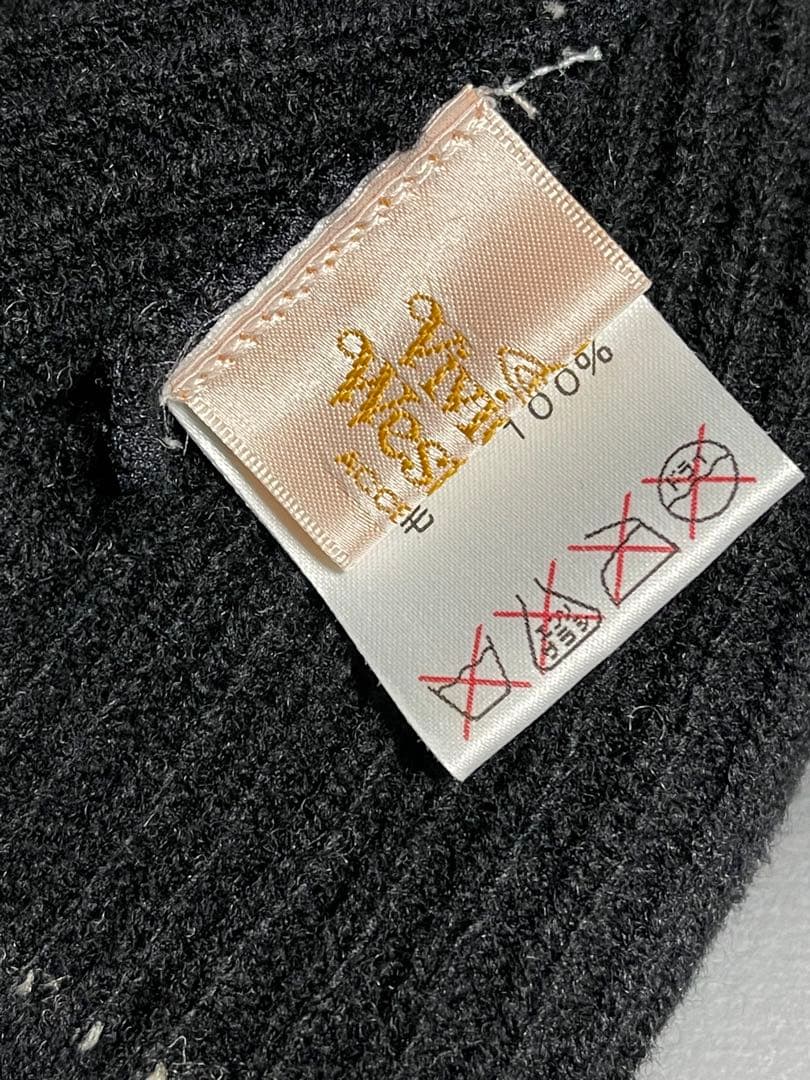 初期型★廃盤レア香椎かてぃ着用同型同色正規品★美品ヴィヴィアン耳当て付きニット帽