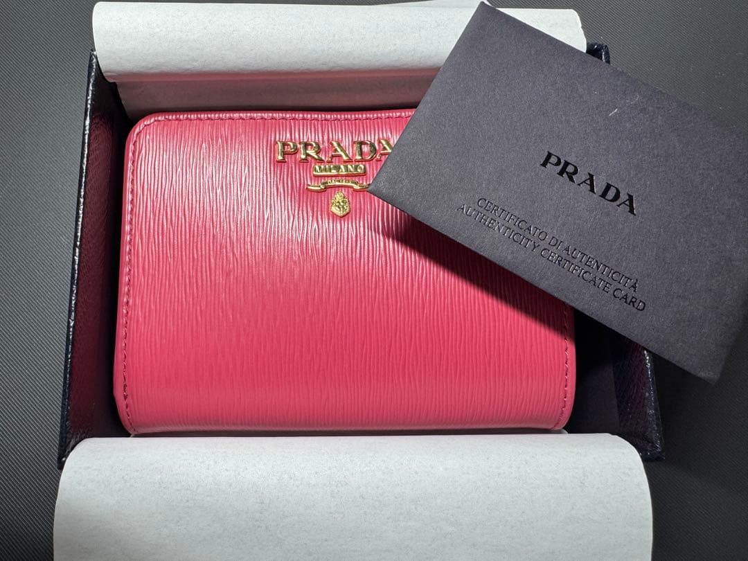 【未使用品】 PRADA 1ML018 ビッテロムーヴ PEONIA ピンク