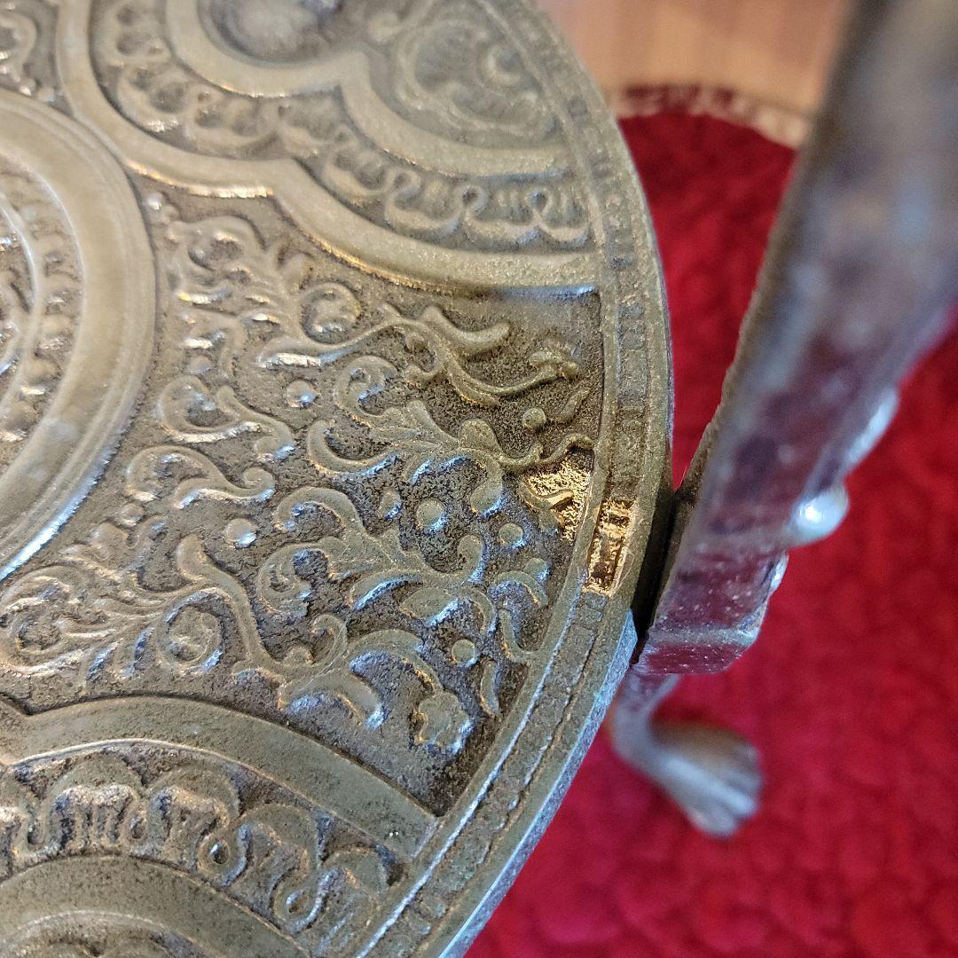 ご契約済みです！　アンティーク-ラック　サイドテーブル　コンソール　花台　真鍮製