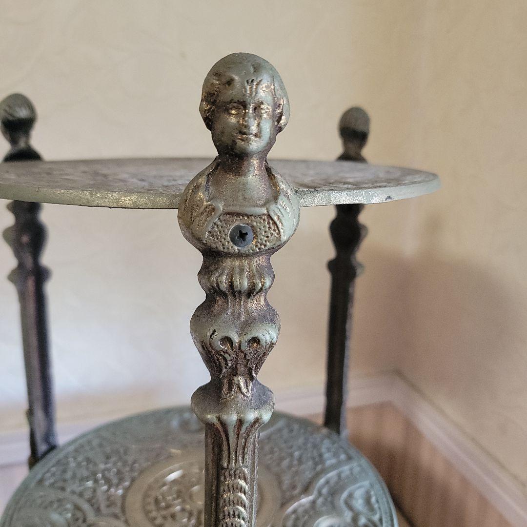 ご契約済みです！　アンティーク-ラック　サイドテーブル　コンソール　花台　真鍮製