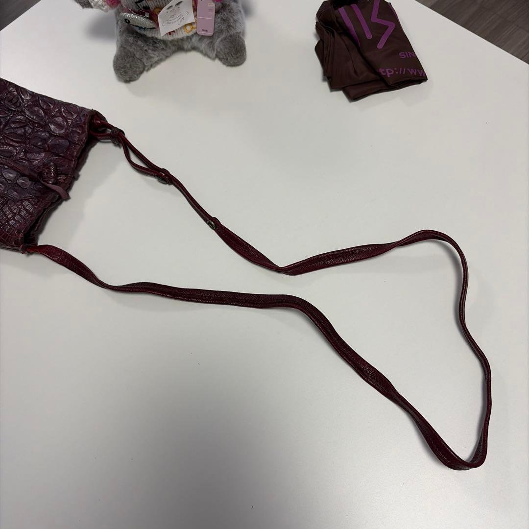 「みるさん専用〜ʕ•ᴥ•ʔ」IBIZA バーガンディ　ワニ革 パッチワーク　サ