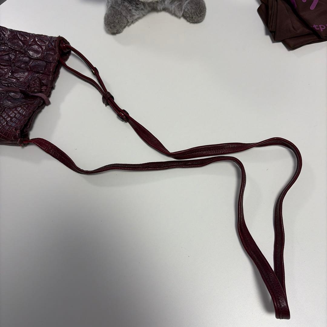 「みるさん専用〜ʕ•ᴥ•ʔ」IBIZA バーガンディ　ワニ革 パッチワーク　サ