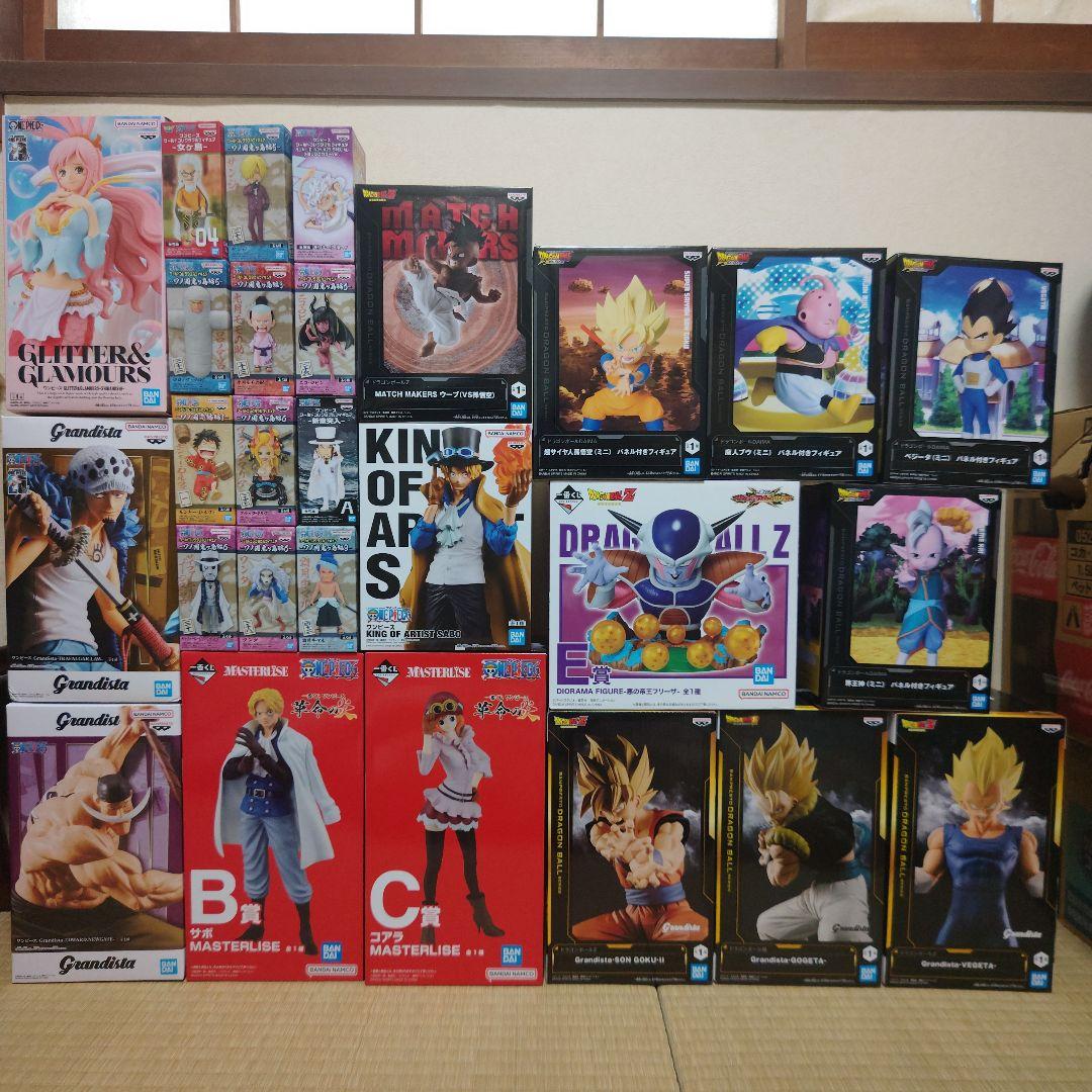 ドラゴンボールフィギュア未開封品、ワンピースフィギュア未開封品、２７箱セット
