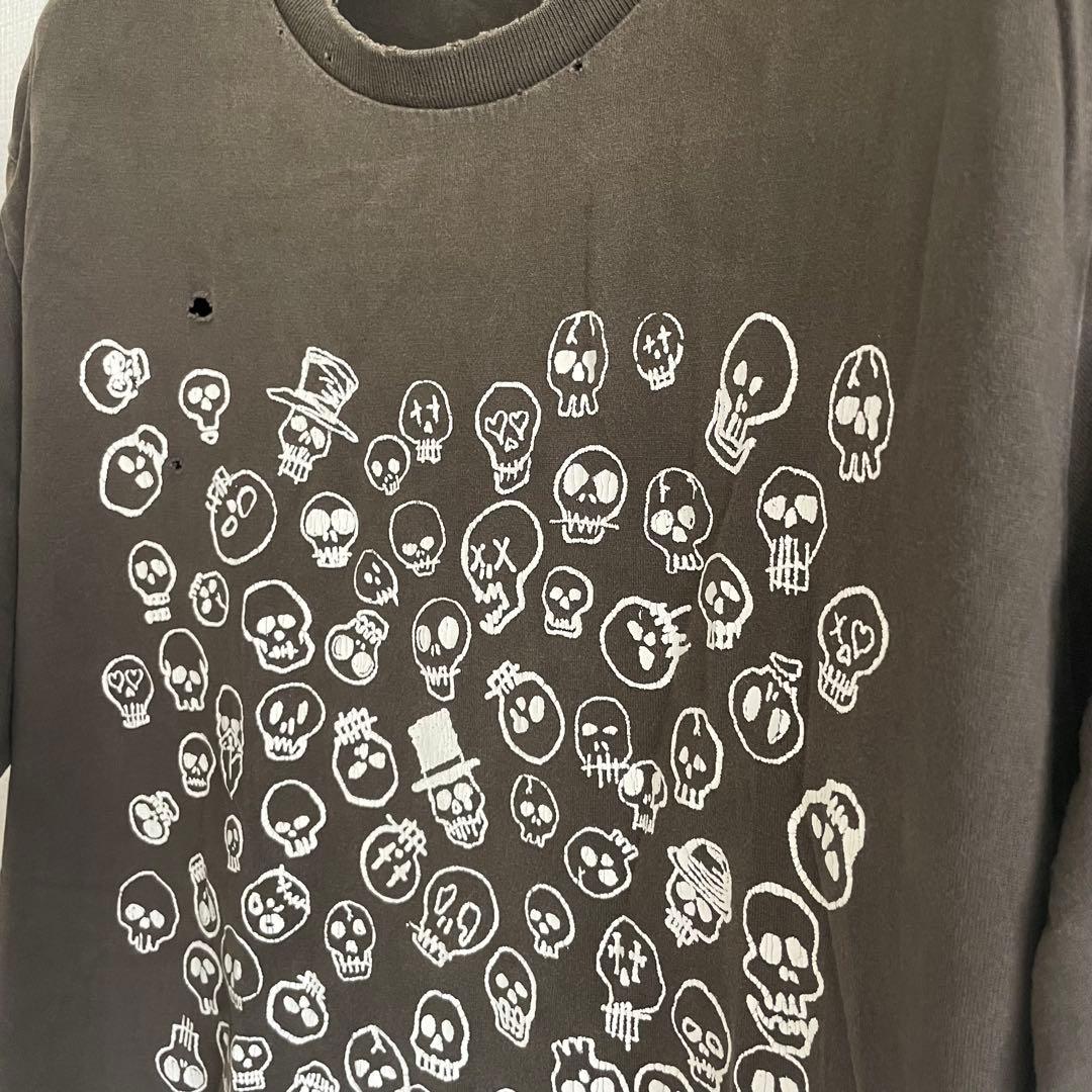 number nine スカルTシャツ ナイト期 ブラック