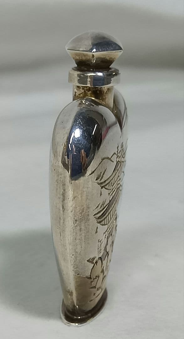 SILVER 950　シルバーアトマイザー　香水入れ　ミニ漏斗付き　香水瓶　銀製