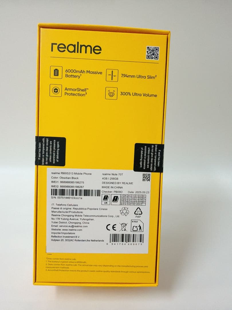 【新品未開封】Realme Note 70T 4GB SSD 256GB